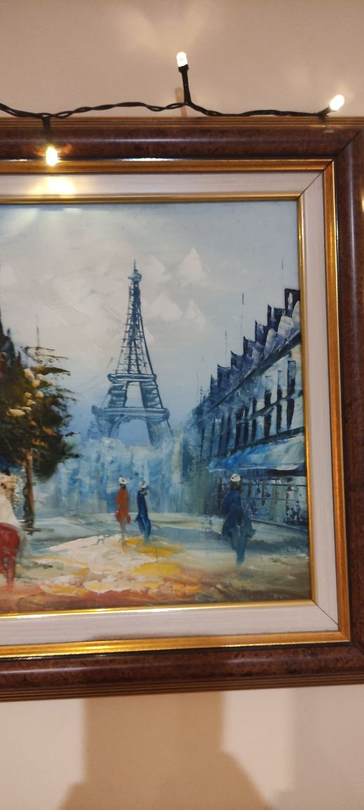 Картина масло Париж Айфелова кула