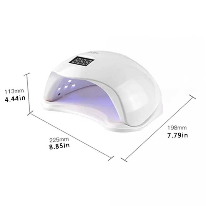 Елегантна и компактна UV LED лампа за нокти SUN5 с висока мощност-48W