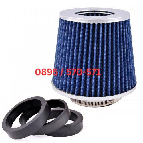 150 mm Универсален Спортен Въздушен Филтър Син За Автомобил Конус