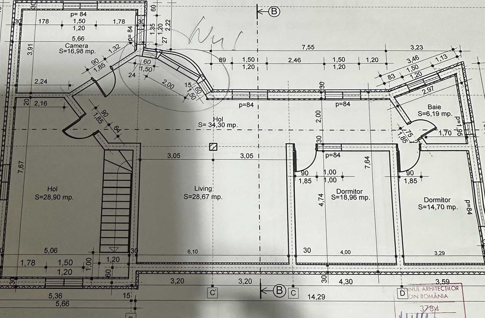 DE VANZARE  casa  P+1 cu teren