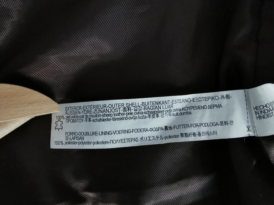 Geaca piele Zara bărbați mărimea L calitate înaltă