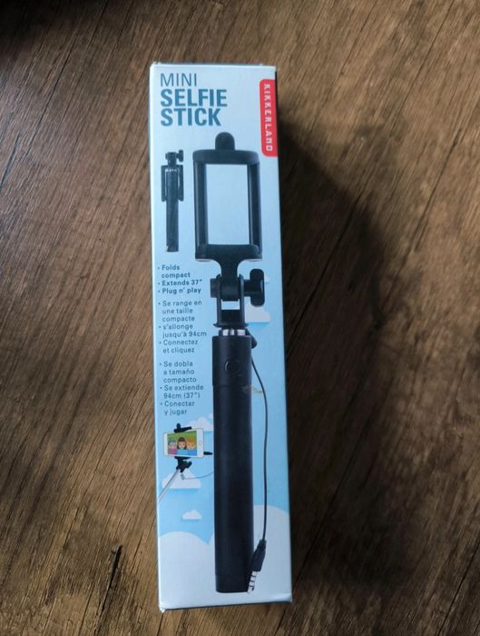 Mini selfie stick cu buton