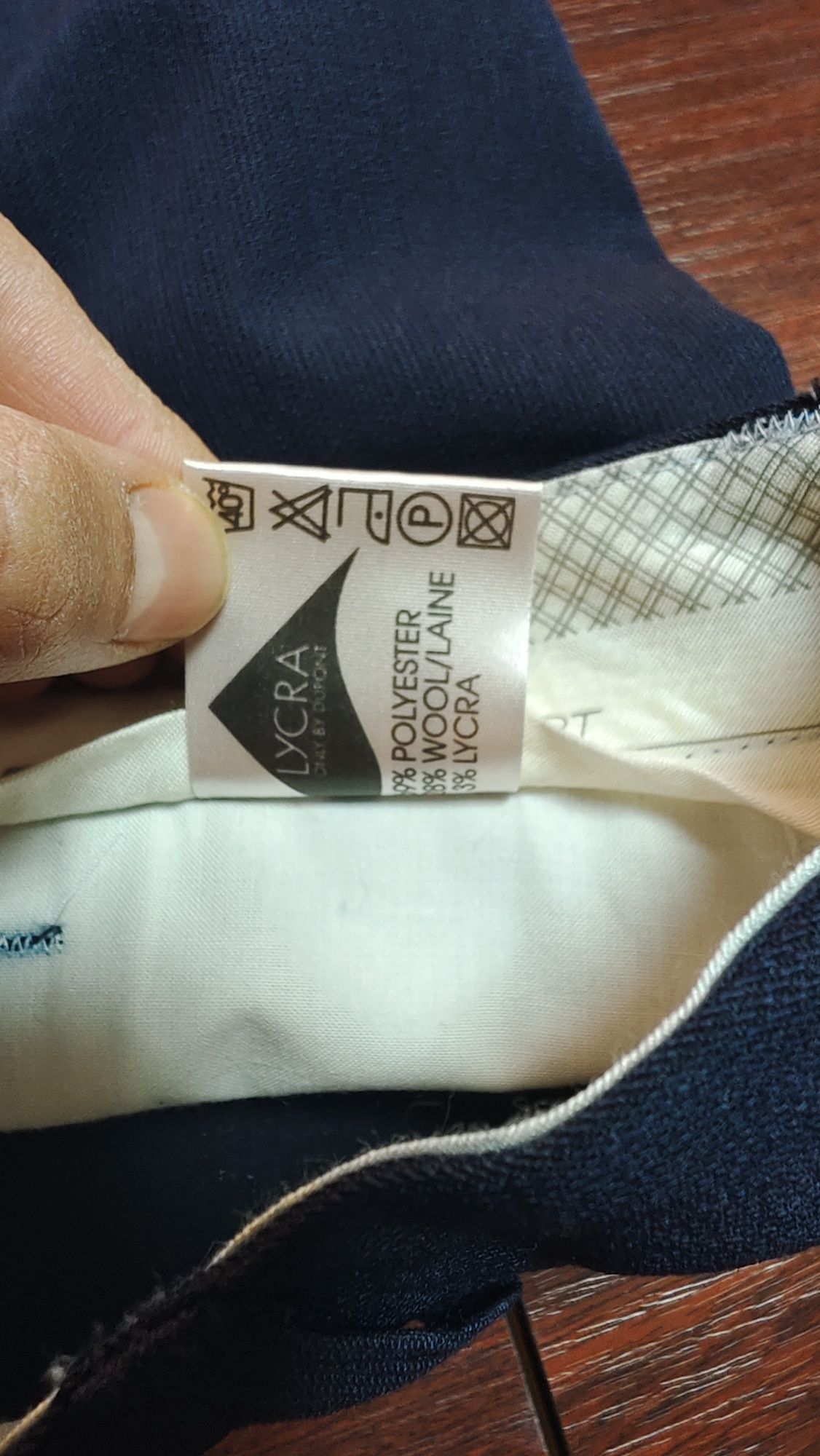 Pantaloni stofa Quelle noi, cu eticheta