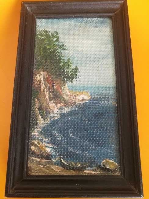 картина маслени бои рамкирана автор неизвестен красива изработка