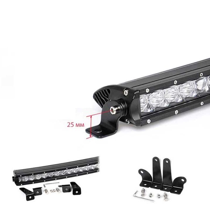 Едноредов 144W SLIM LED BAR 131см Мощен Лед бар Слим Прожектор 4x4 нов