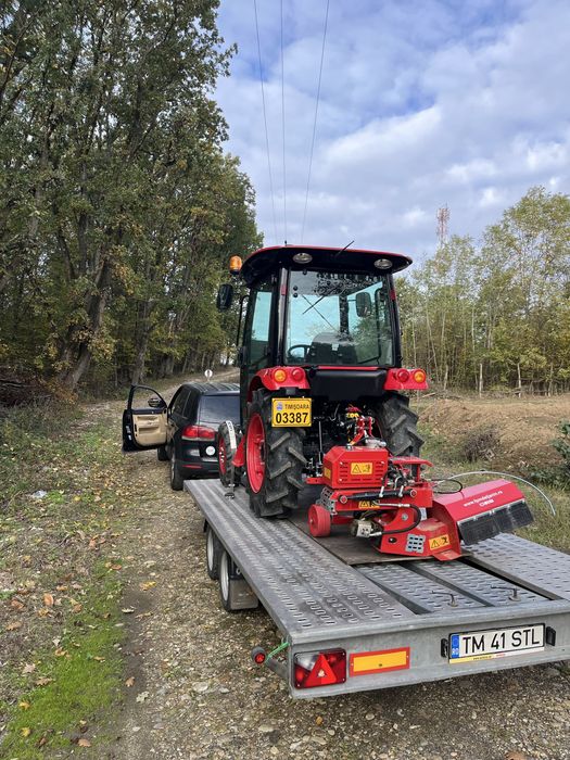 Tractari auto utilaje transport masini platforma slep