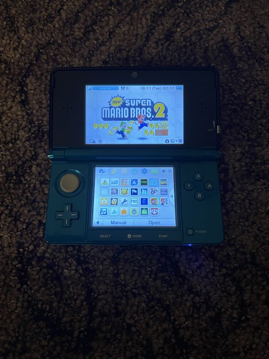 Nintendo 3ds aqua blue