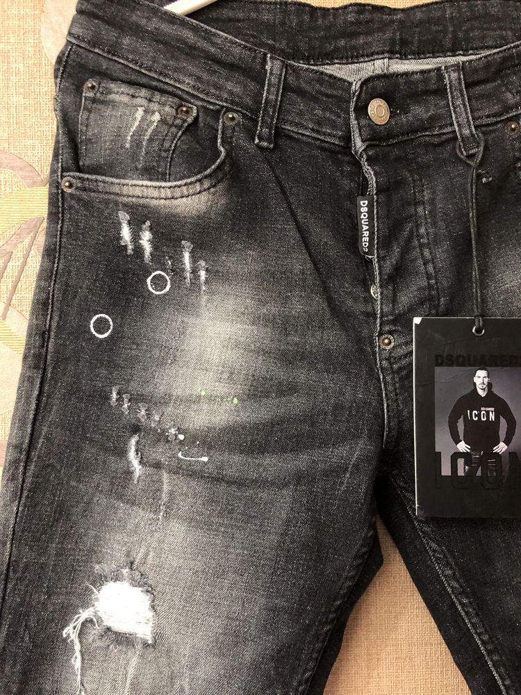 Дълги дънки Dsquared2 Huggo Armani Versace 44 label
