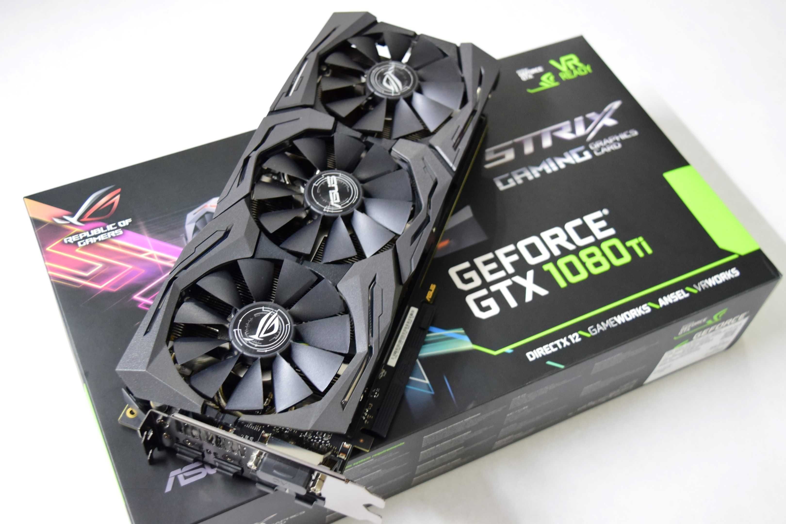 Видеокарты Geforce GTX 1080TI ASUS STRIX