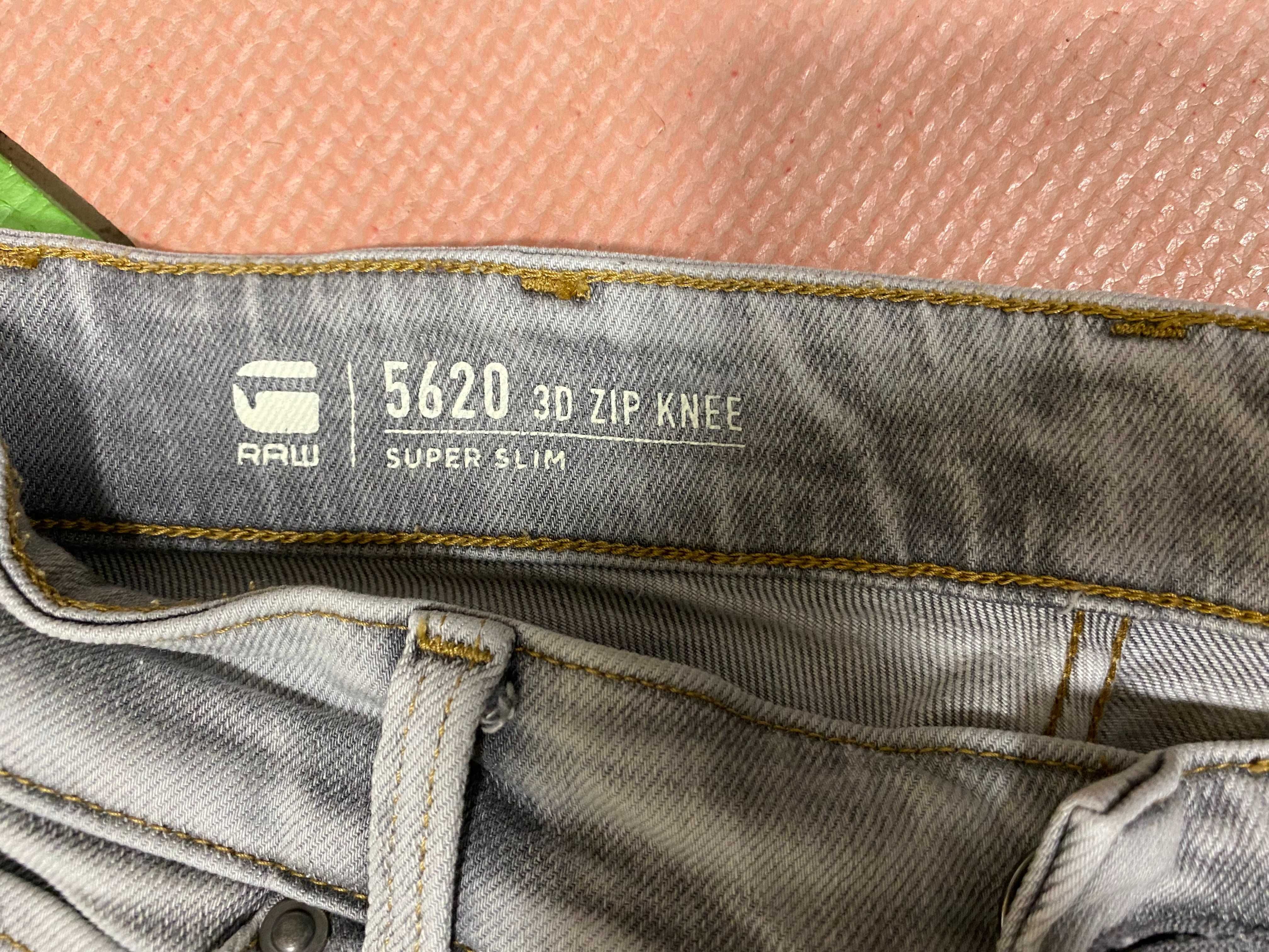 ''G STAR RAW 5620 3D Zip Knee Super Slim''оригинални мъжки дънки 28 ра