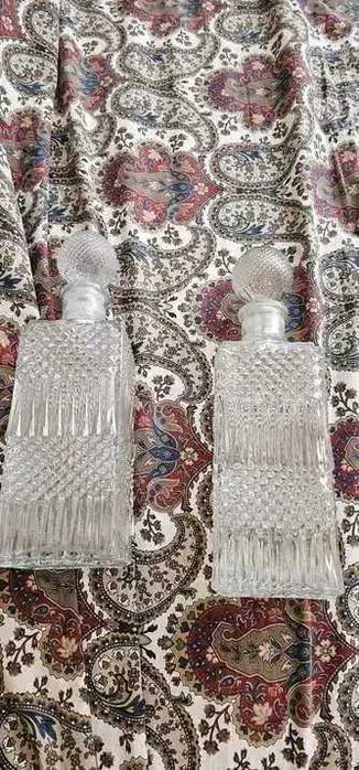 sticla veche cristal 2 buc