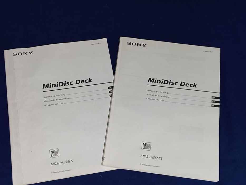 Carte tehnică Sony MiniDisc MDS-JA555ES