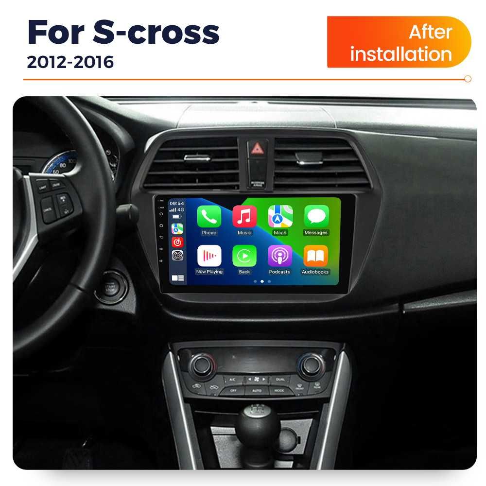 Navigatie Android 13 Suzuki S-Cross 2012 - 2020 1/8 Gb CarPlay +CAMERA