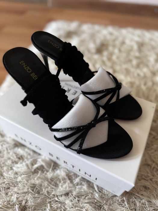 Sandale cu toc Enzo Bertini piele naturala