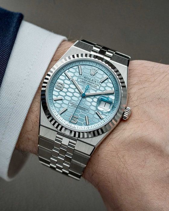 rolex land-dweller нов модел / син