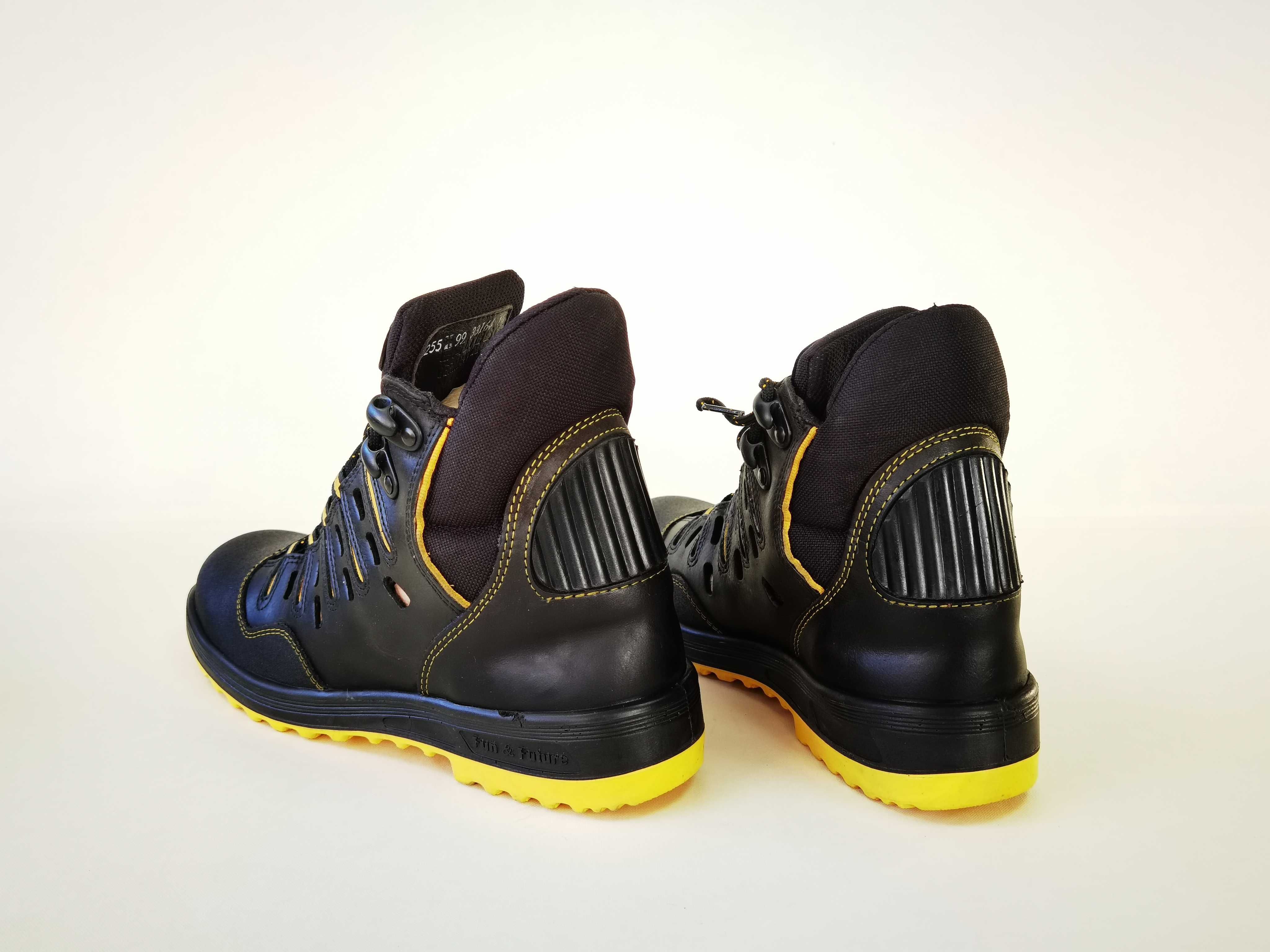 Bocanci lucru PIELE 46 47 BALTES  protectie bombeu metalic ELTEN UVEX