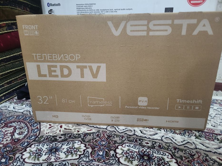 Телевизор сотилади янги каробка очилмаган