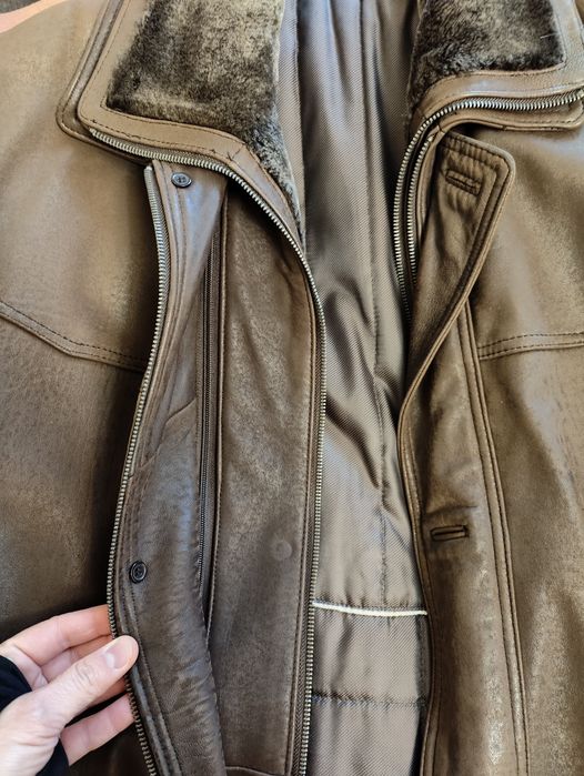 Geaca de piele nabuc