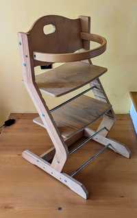 Scaun de masă din lemn pentru copii 0 - 6 ani