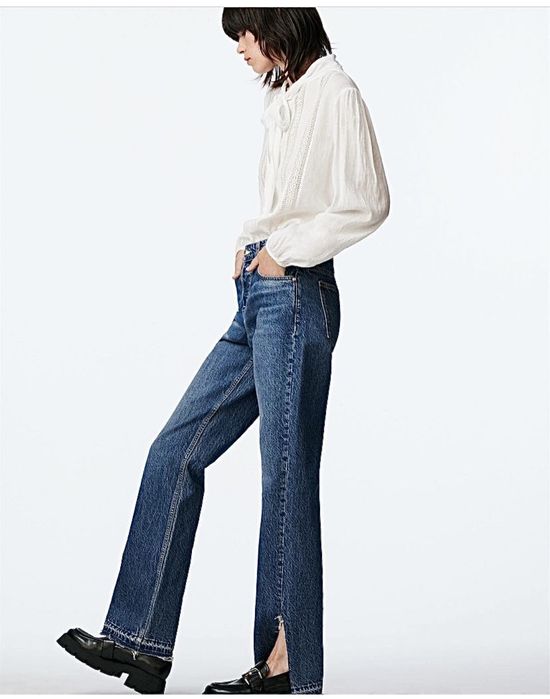 Bluza camasa broderie dantela Zara marime S M nou