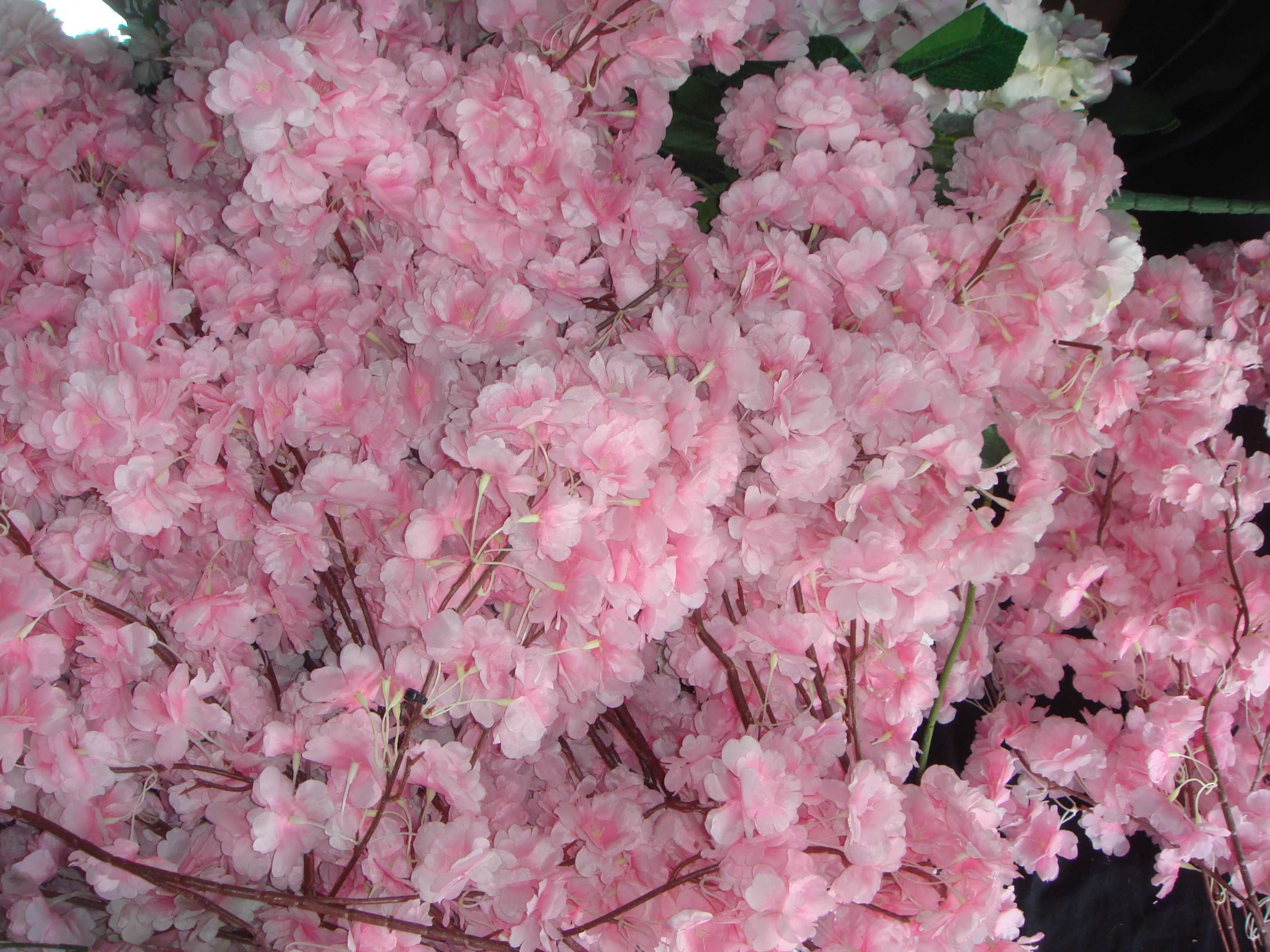 Цветы искусственные Сакура Пионы Гортензия шелковые по 40-50 см ветка