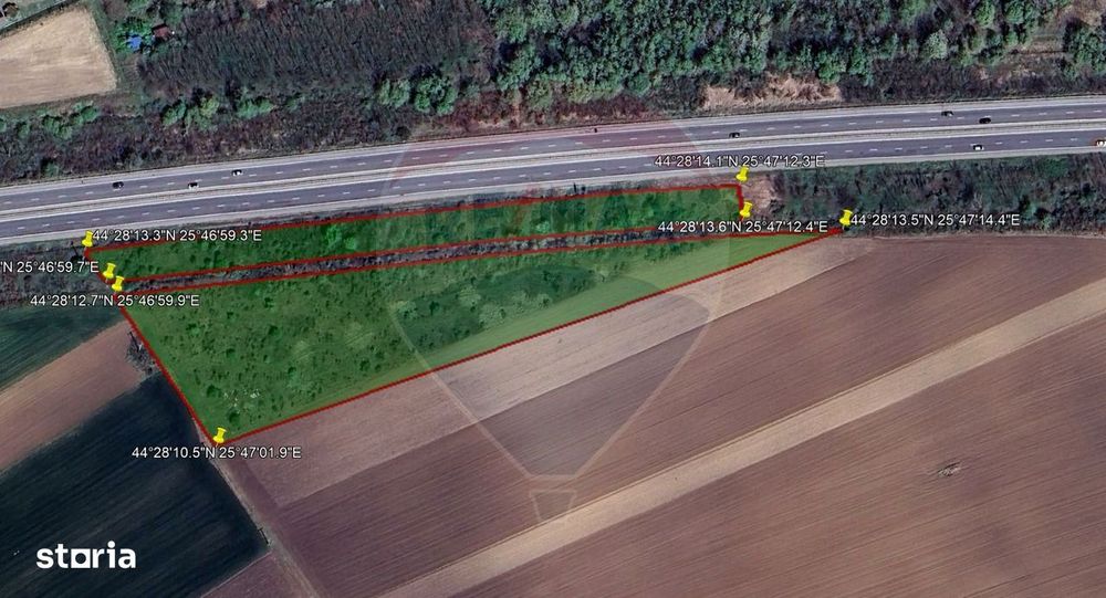 Vanzare Teren Intravilan Comercial, Ulmi-Bolintin, Langa Autostrada A1