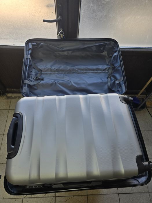 Set de 3 valize gri  inchis troler troller