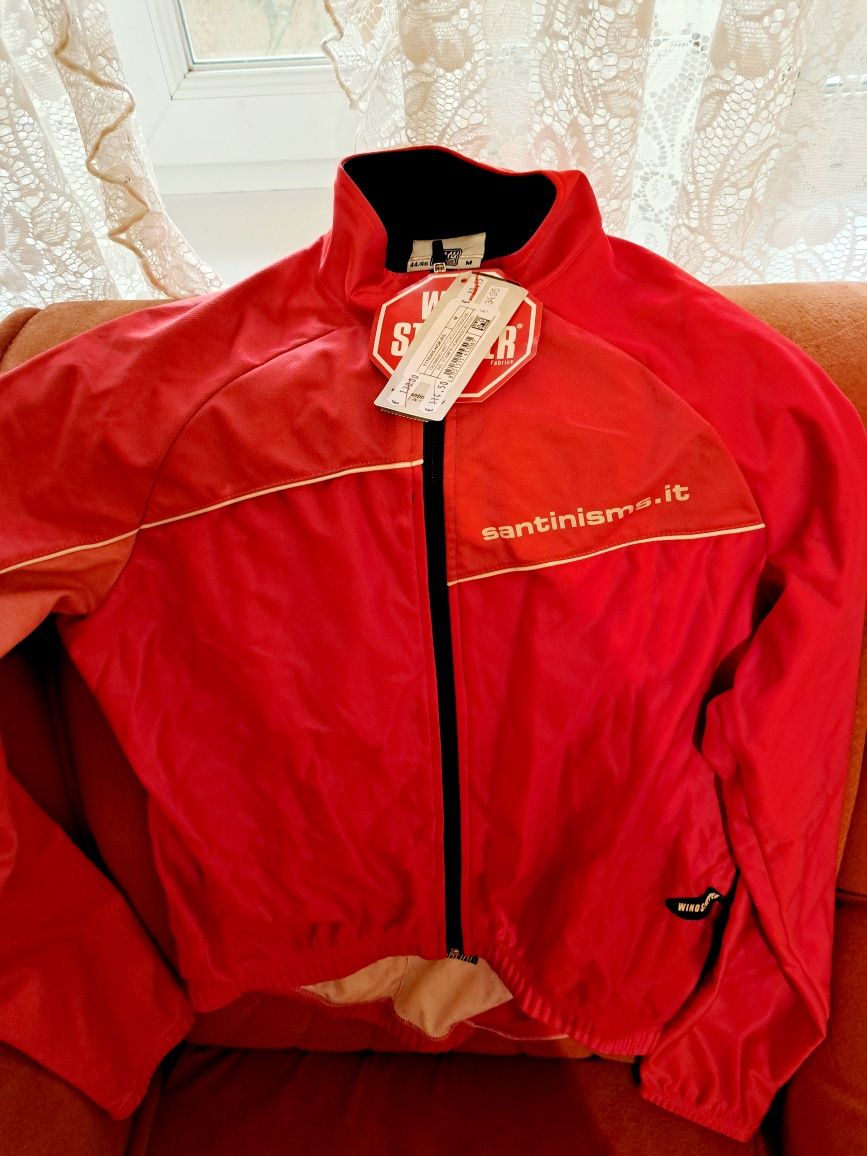 Jachetă ciclism Santini windstopper mar.M