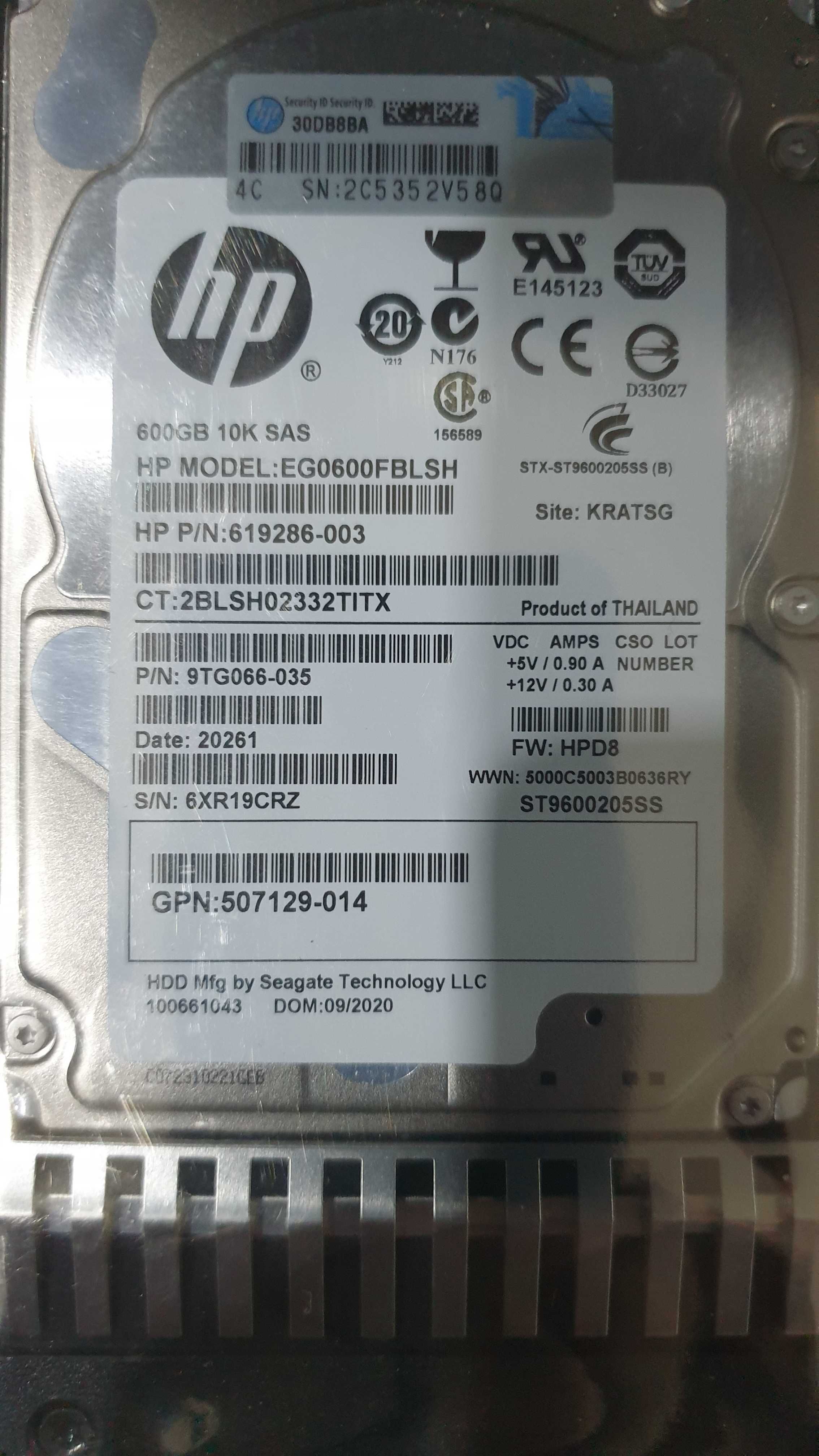 Новые серверные жесткие диски Dell, Seagate, HP (разные) (2.5", 3.5")