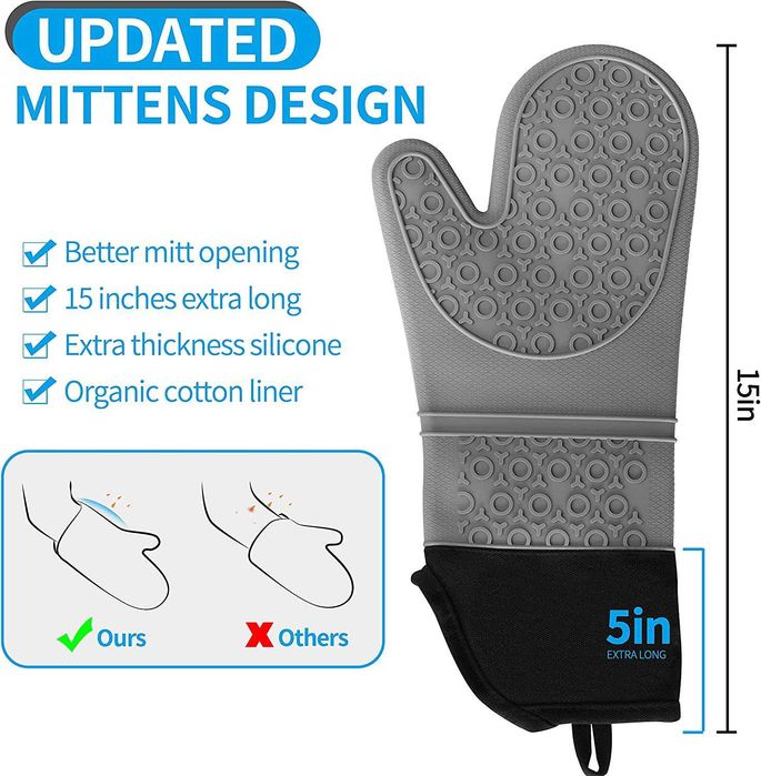 Set manusi silicon, termorezistent, antialunecare la cost de achizitie