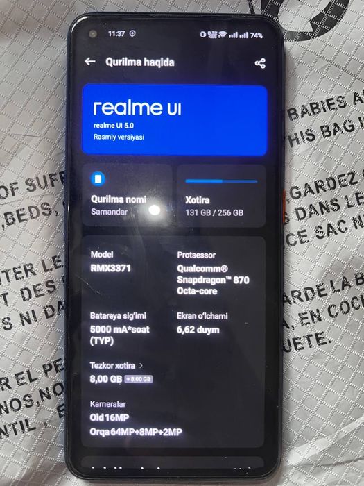 Realme gt neo 3t
