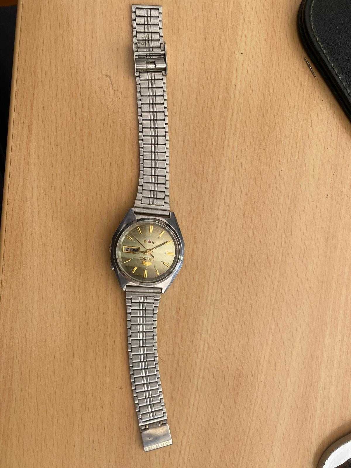 Ceas Orient automatic barbatesc cadran maro