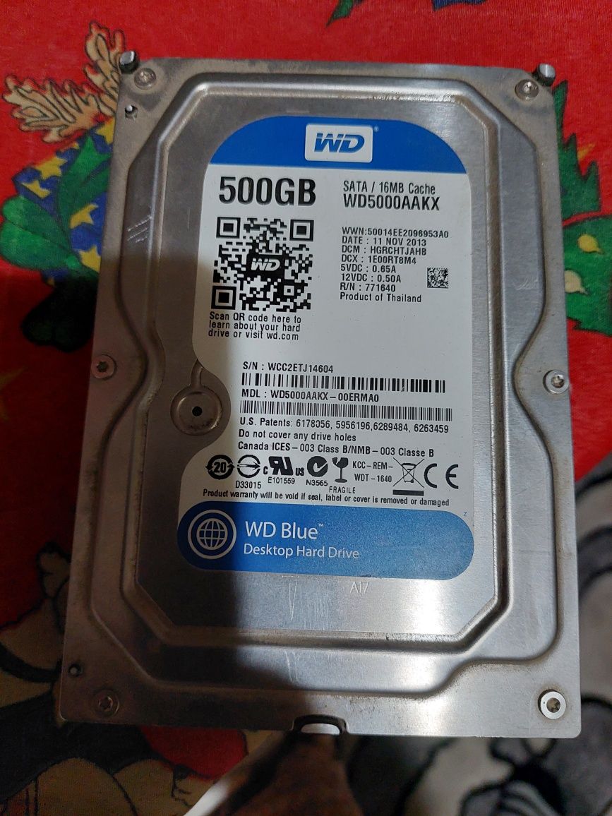 Vând HDD 500GB 16MB