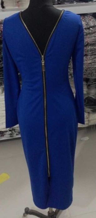 Rochie albastră cu fermoar la spate S