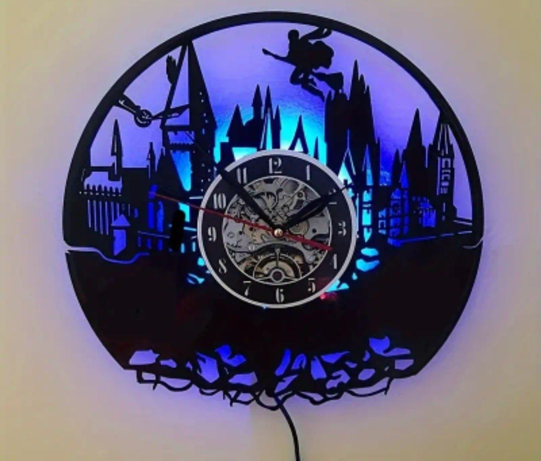 Часовник на Хари Потър от винил грамофонна плоча