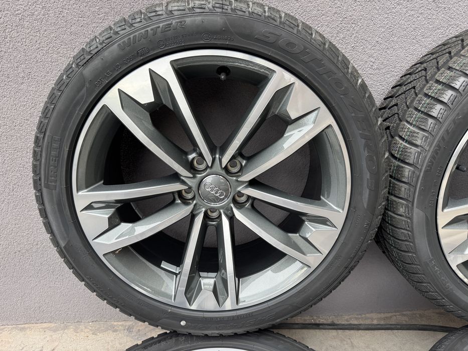 Jante Originale Audi S-line R18 A5 A4 A6 echipate iarna noi Pirelli
