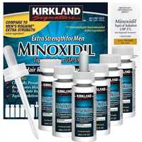 Solutie Kirkland Minoxidil 5% Tratament crestere par/barba, 6 Luni