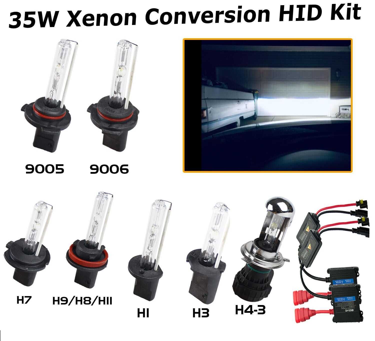 Ксенон система Н7,Н4,Н3,НВ3,НВ4,Н11,Н1 35W 12V DC HID Xenon 5000-6000k