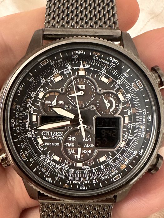 Ceas Citizen Navihawk Eco-Drive barbatesc 48mm