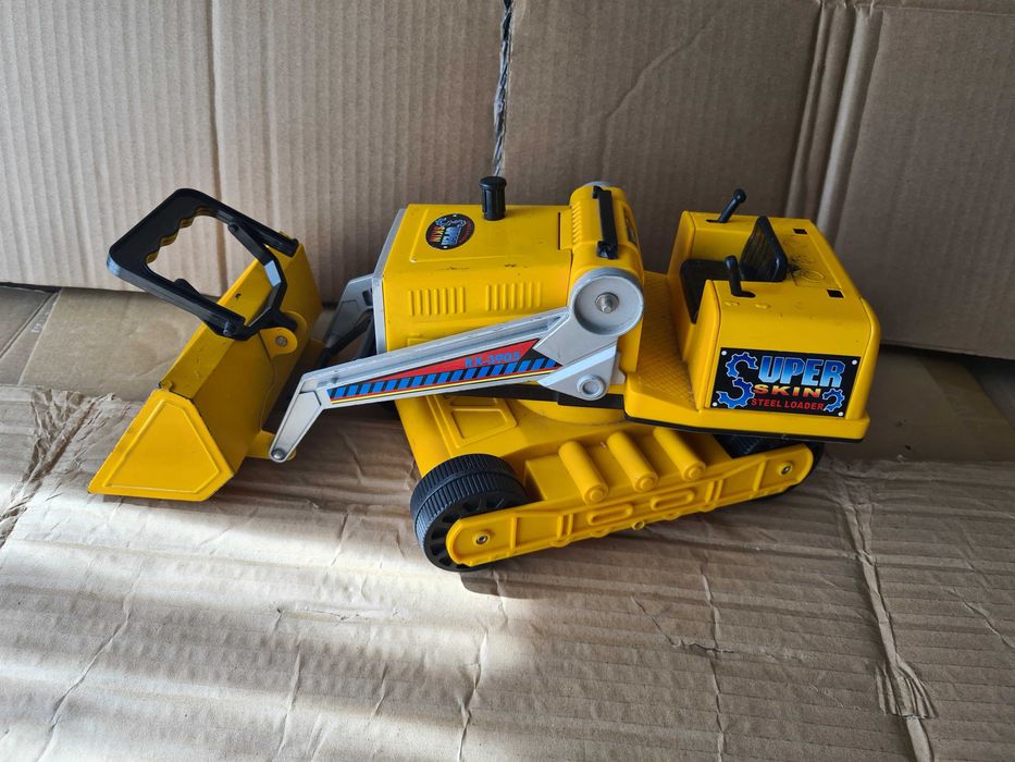 Jucarie metal Excavator galben 4 roti