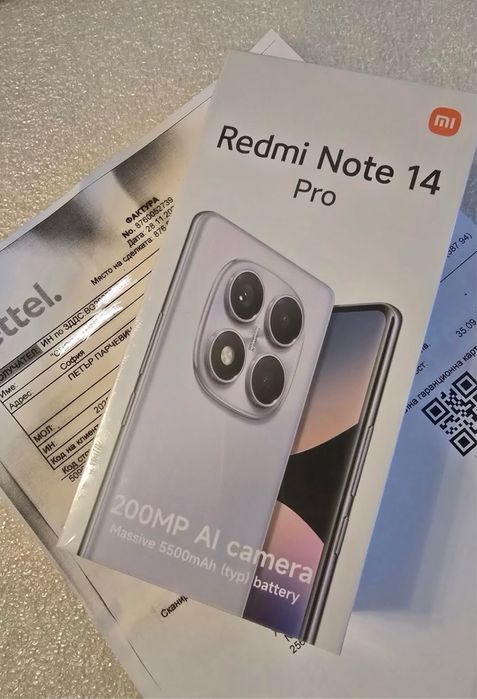 НОВ! Redmi Note 14 Pro Black 256/8 36м Гаранция