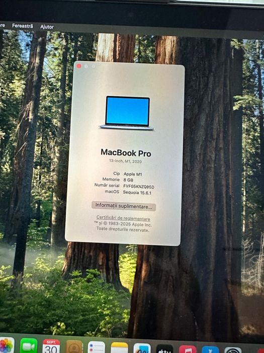 Macbook Pro M1 250 gb ssd 8 gb Ram