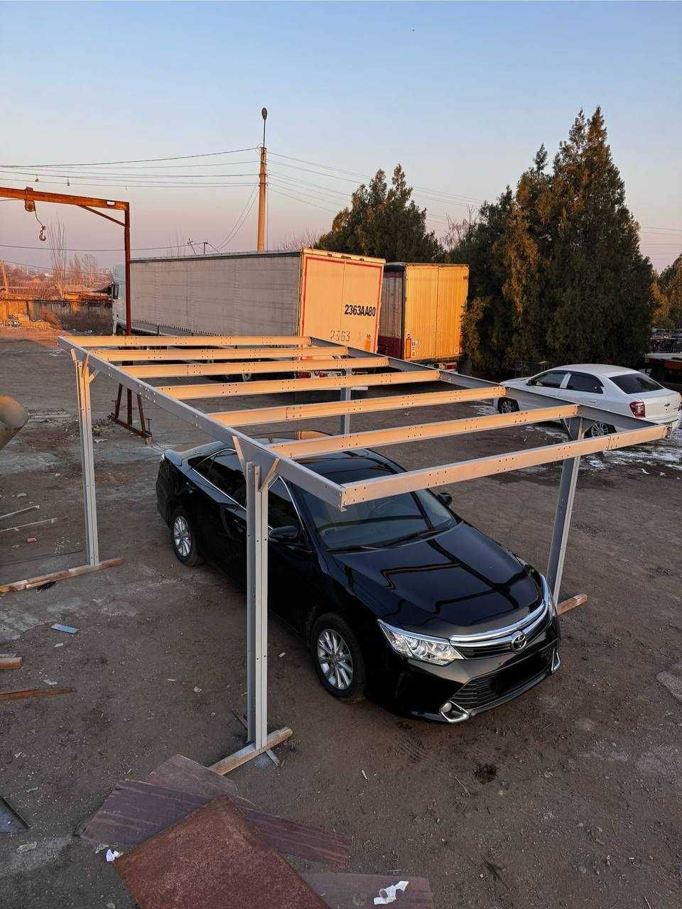 Avto naves parkovka stoyanka Авто навес парковка