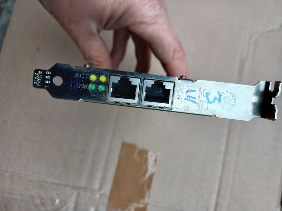 Placa de retea dual Gigabit 10/100/1000 port PCI Express