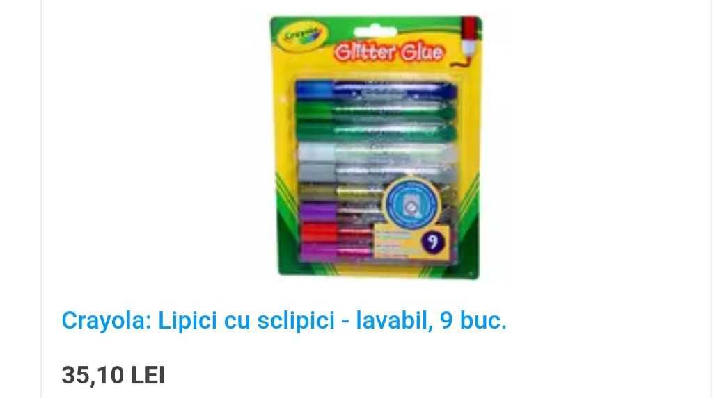 12 SETURI NOI de scris+desenat și de jocuri creative CRAYOLA