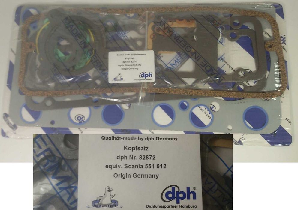 Лот уплътнения, гарнитури и т.н. на dph за DAF, Volvo, Scania и MAN