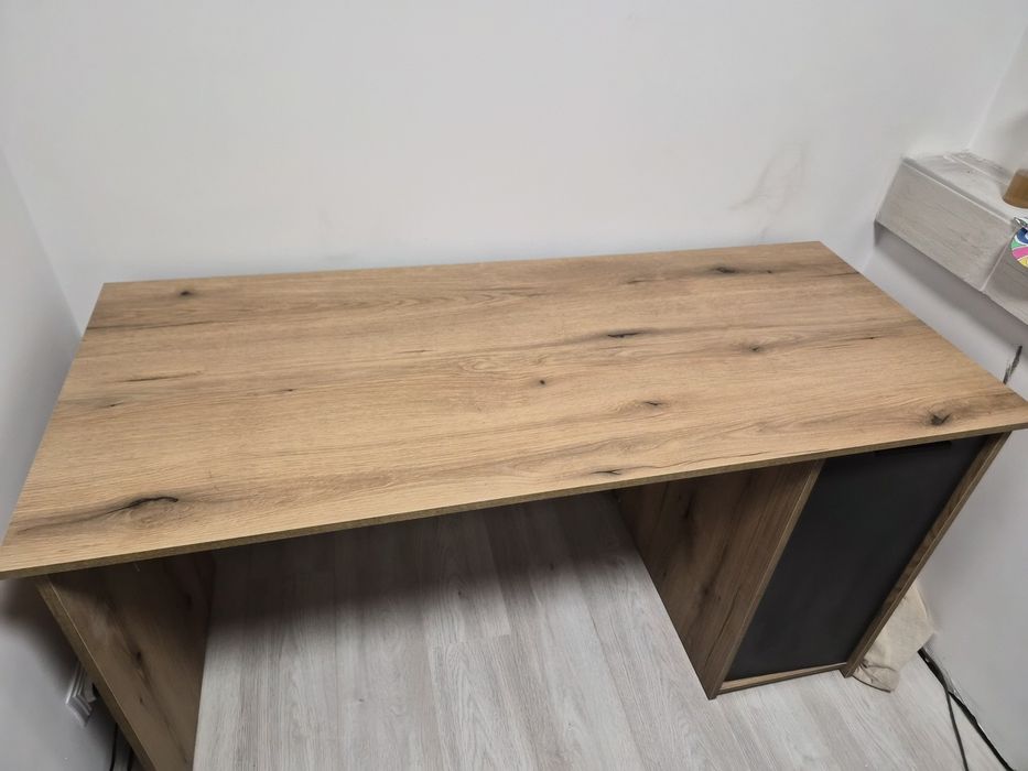Бюро 140 см дъб евок + графит