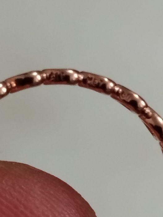 Inel bandă de inimi Pandora original