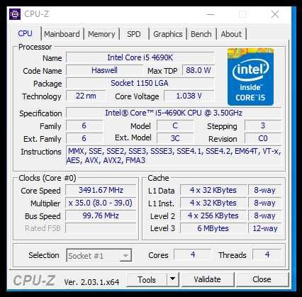 Процесор Intel® Core™ i5-4690K lga 1150