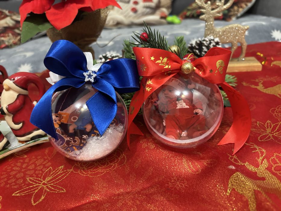 Коледна топка със снимка